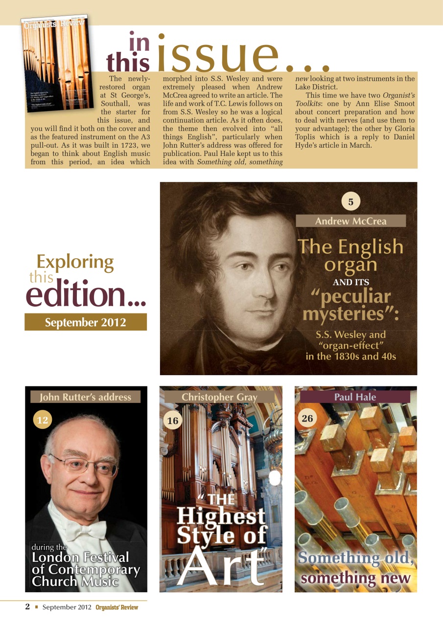 Organists' Review Preview Pages