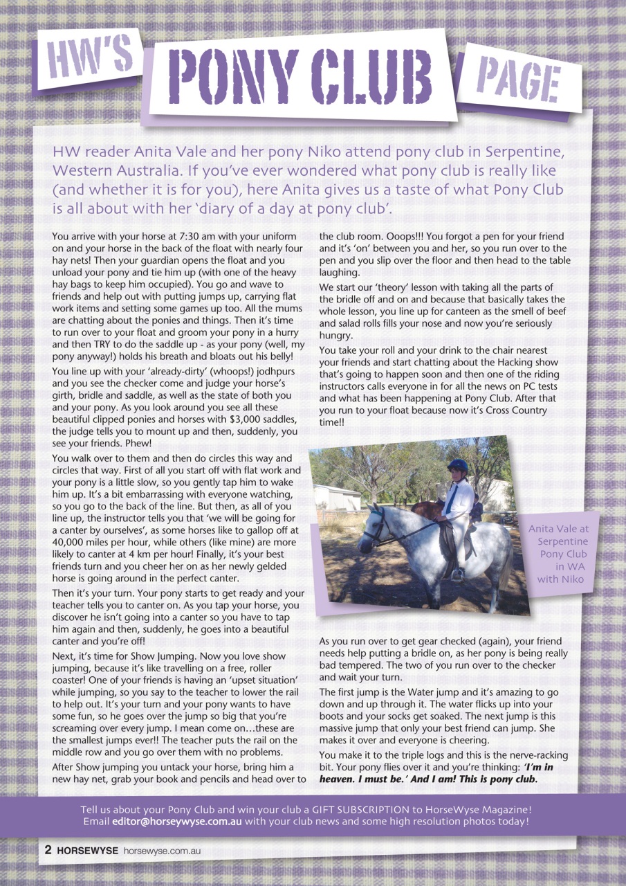 HorseWyse Magazine Preview Pages