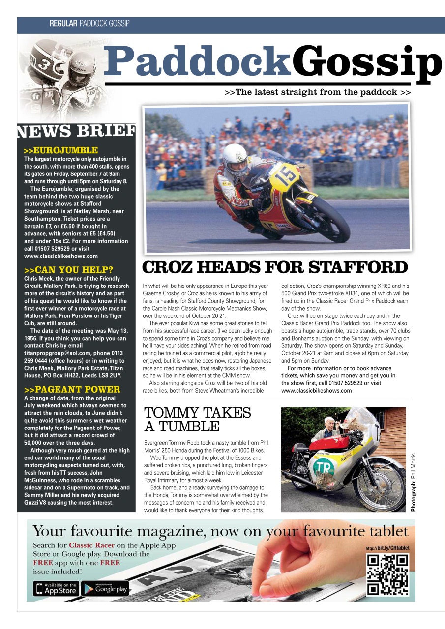 Classic Racer Preview Pages