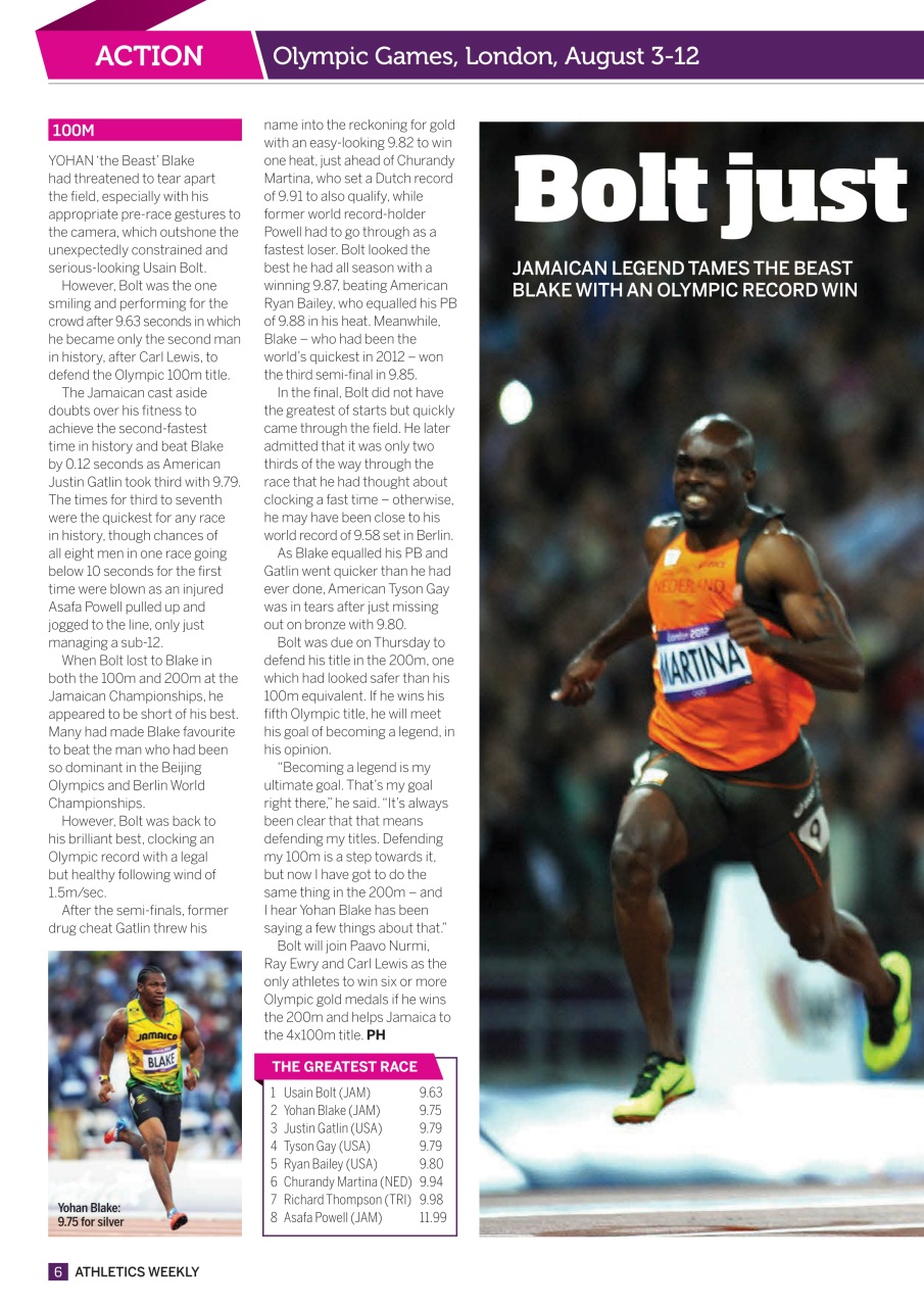 AW – Athletics Weekly Magazine Preview Pages