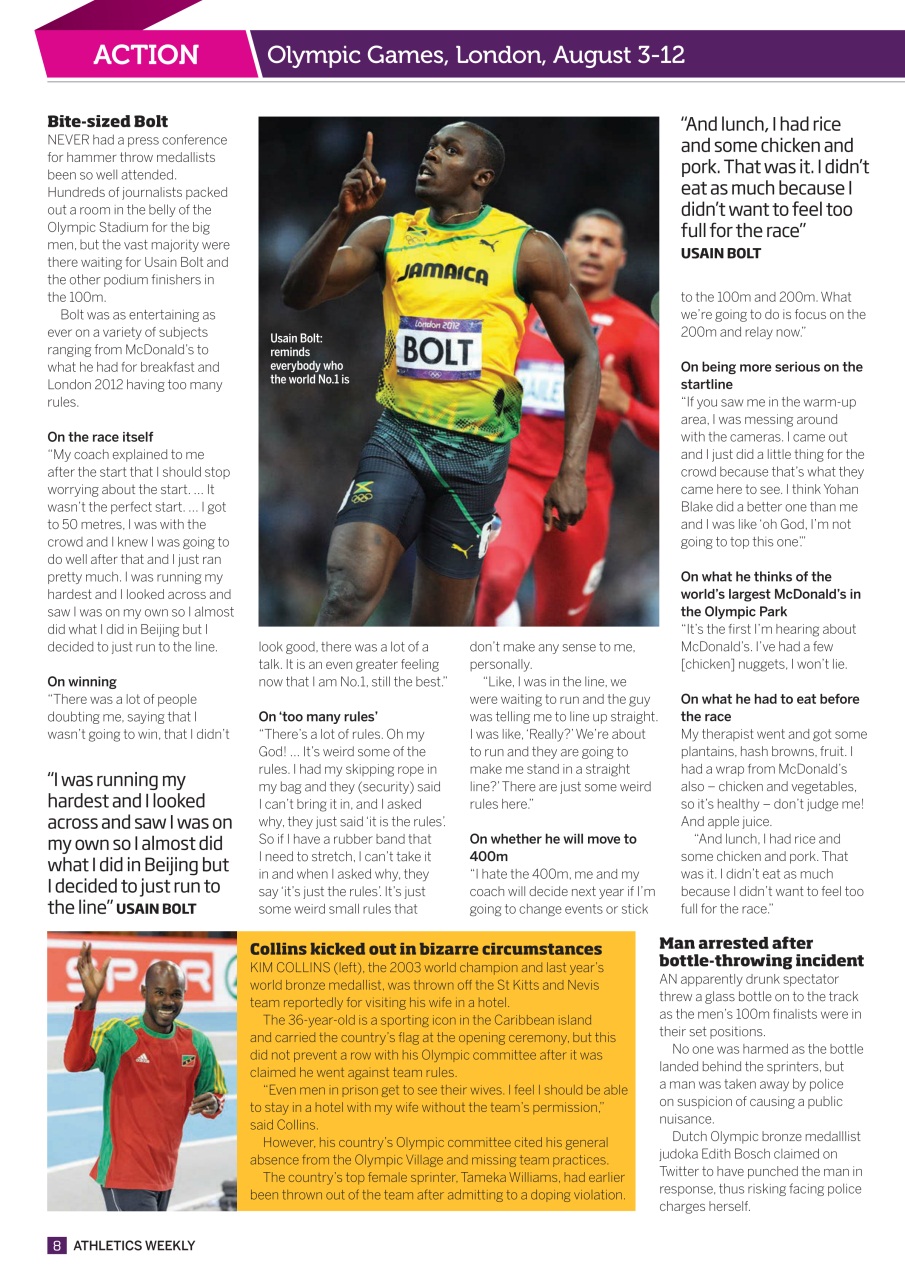 AW – Athletics Weekly Magazine Preview Pages