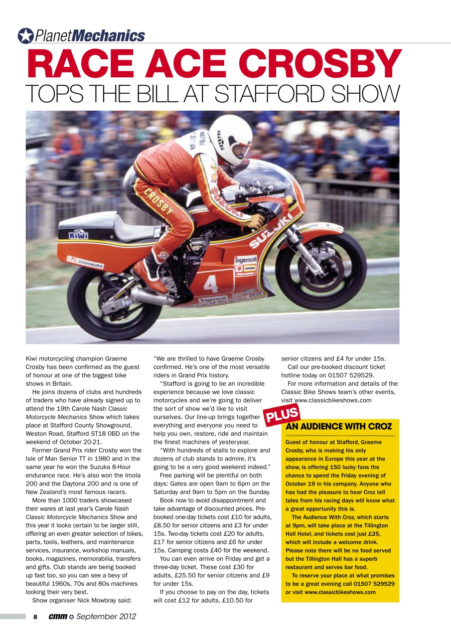 Classic Motorcycle Mechanics Preview Pages