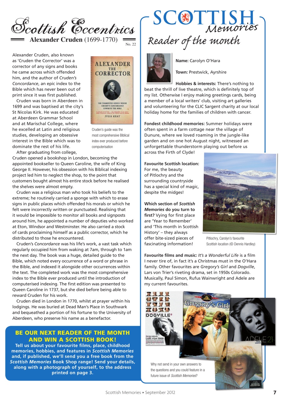 Scottish Memories Preview Pages