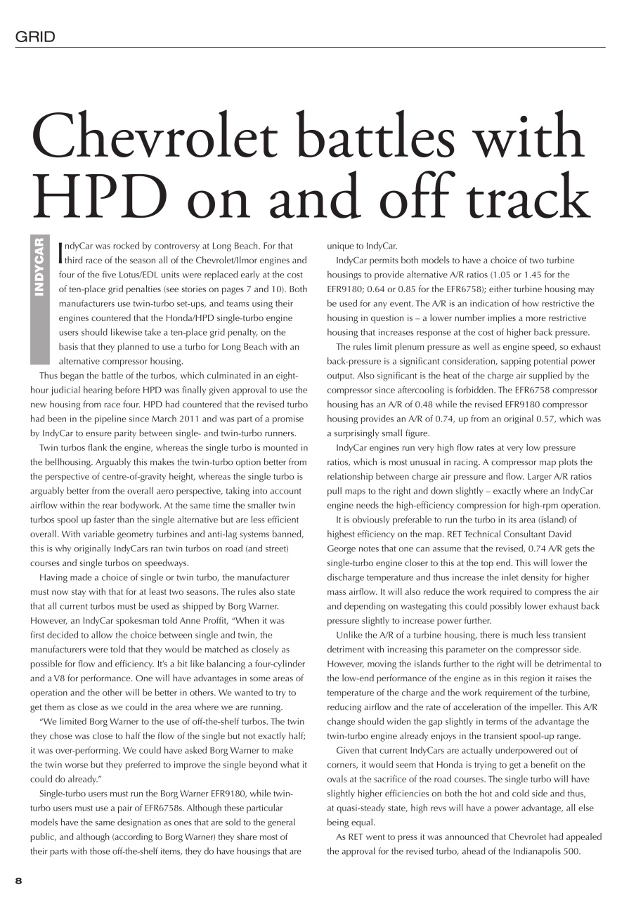 Race Engine Technology Preview Pages