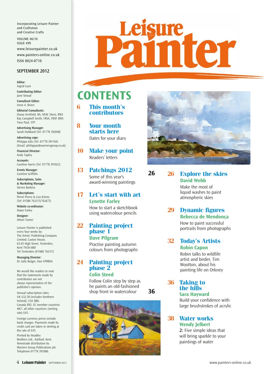 Leisure Painter & The Artist Preview Pages