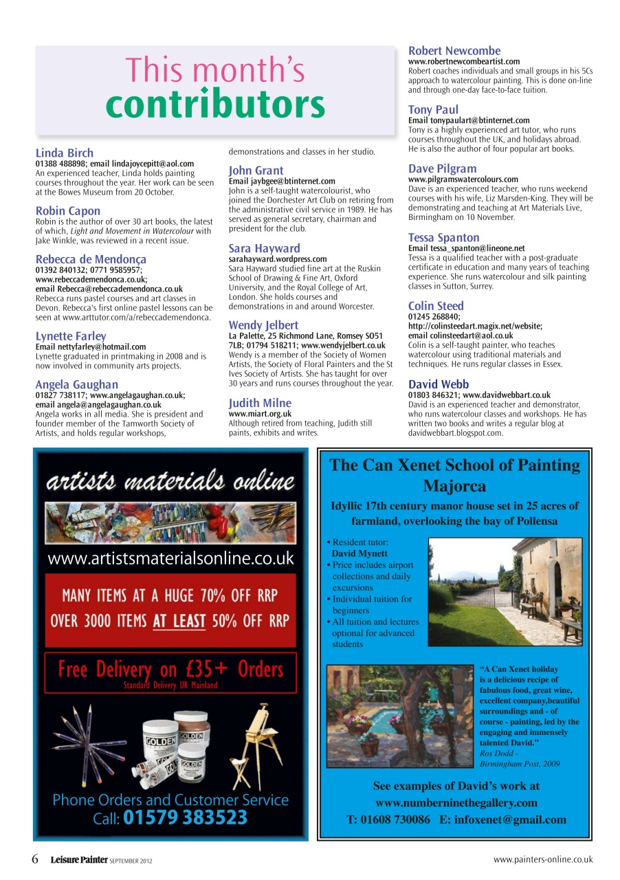 Leisure Painter & The Artist Preview Pages