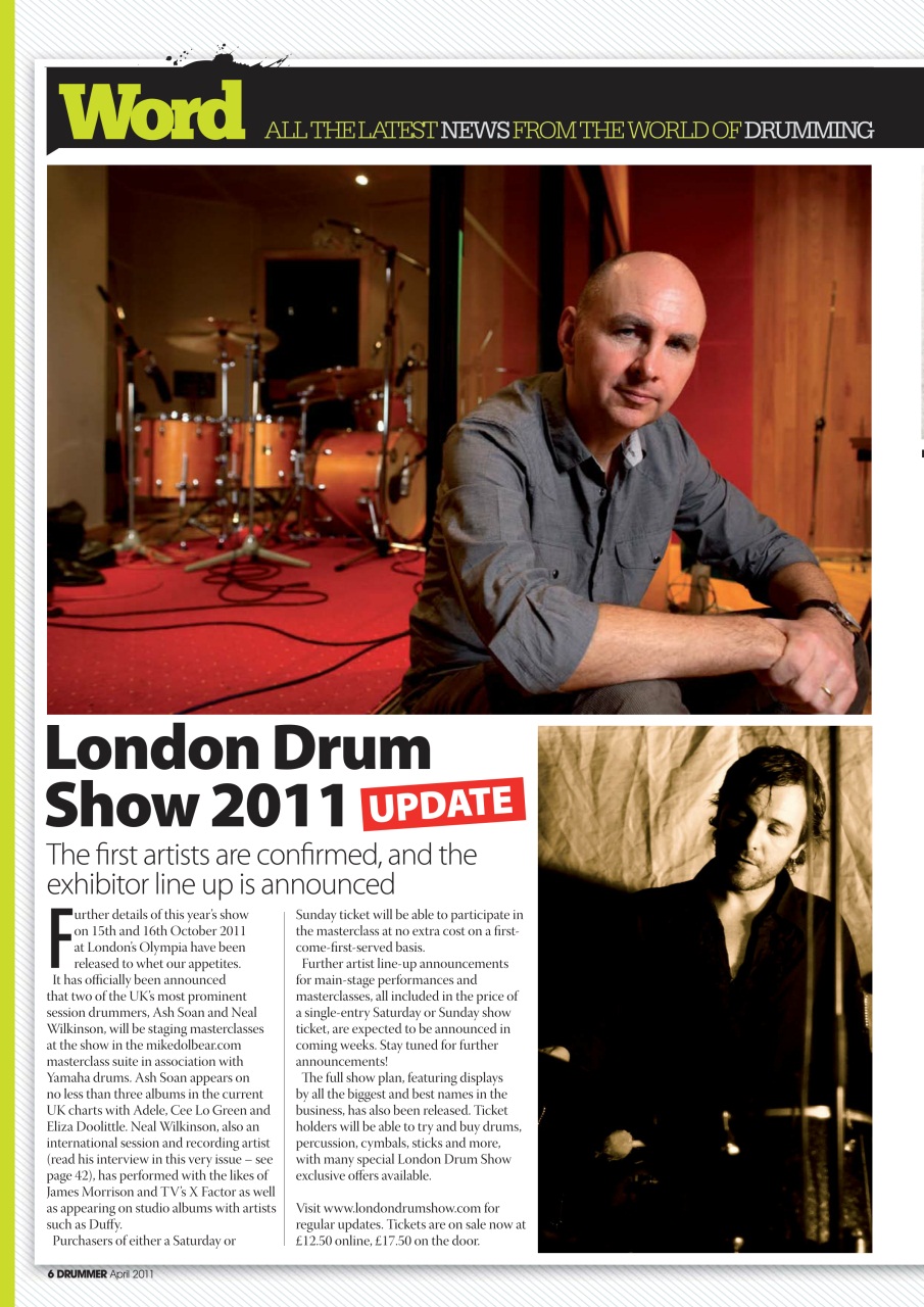 iDrum magazine: Never miss a beat Preview Pages