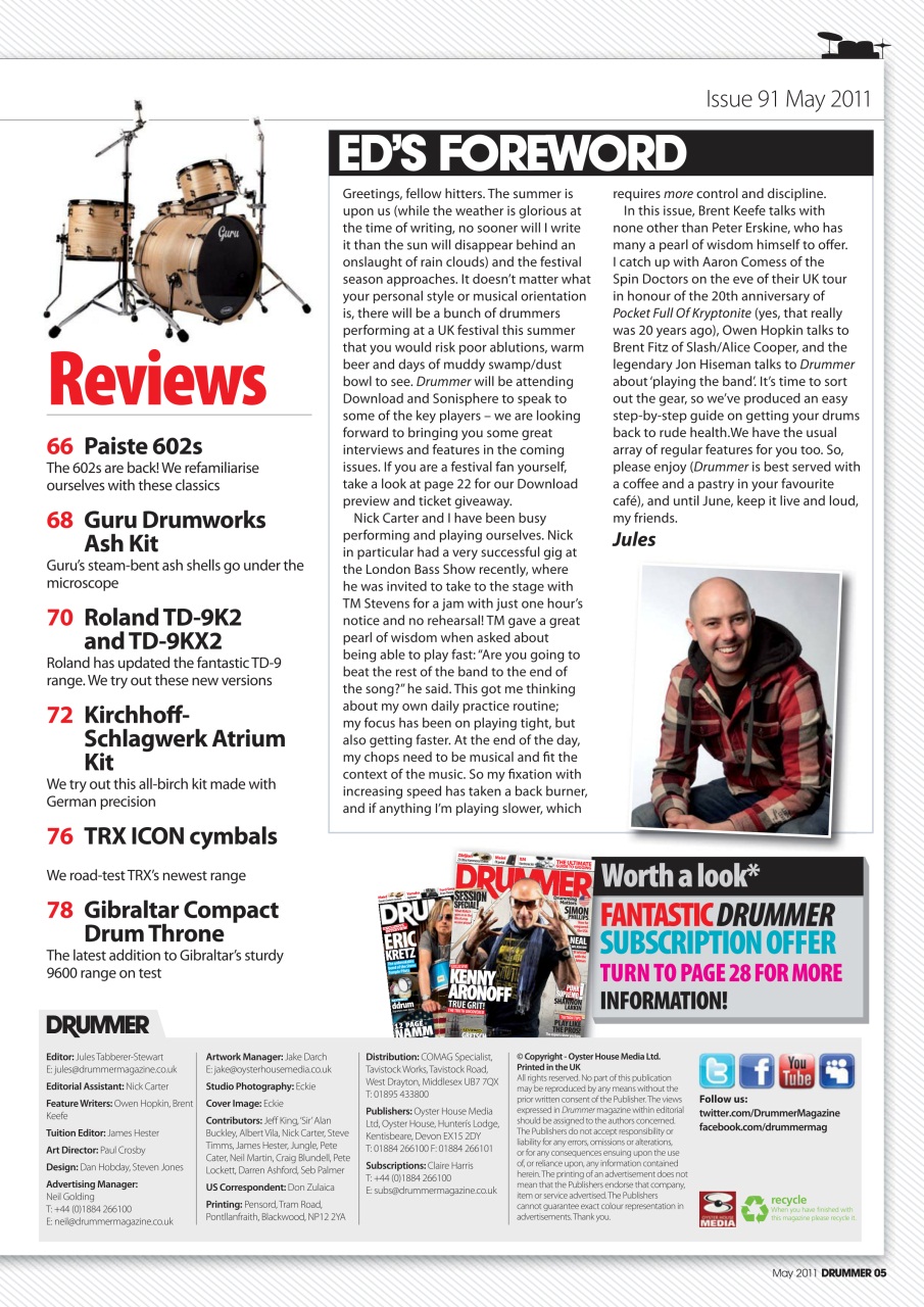 iDrum magazine: Never miss a beat Preview Pages