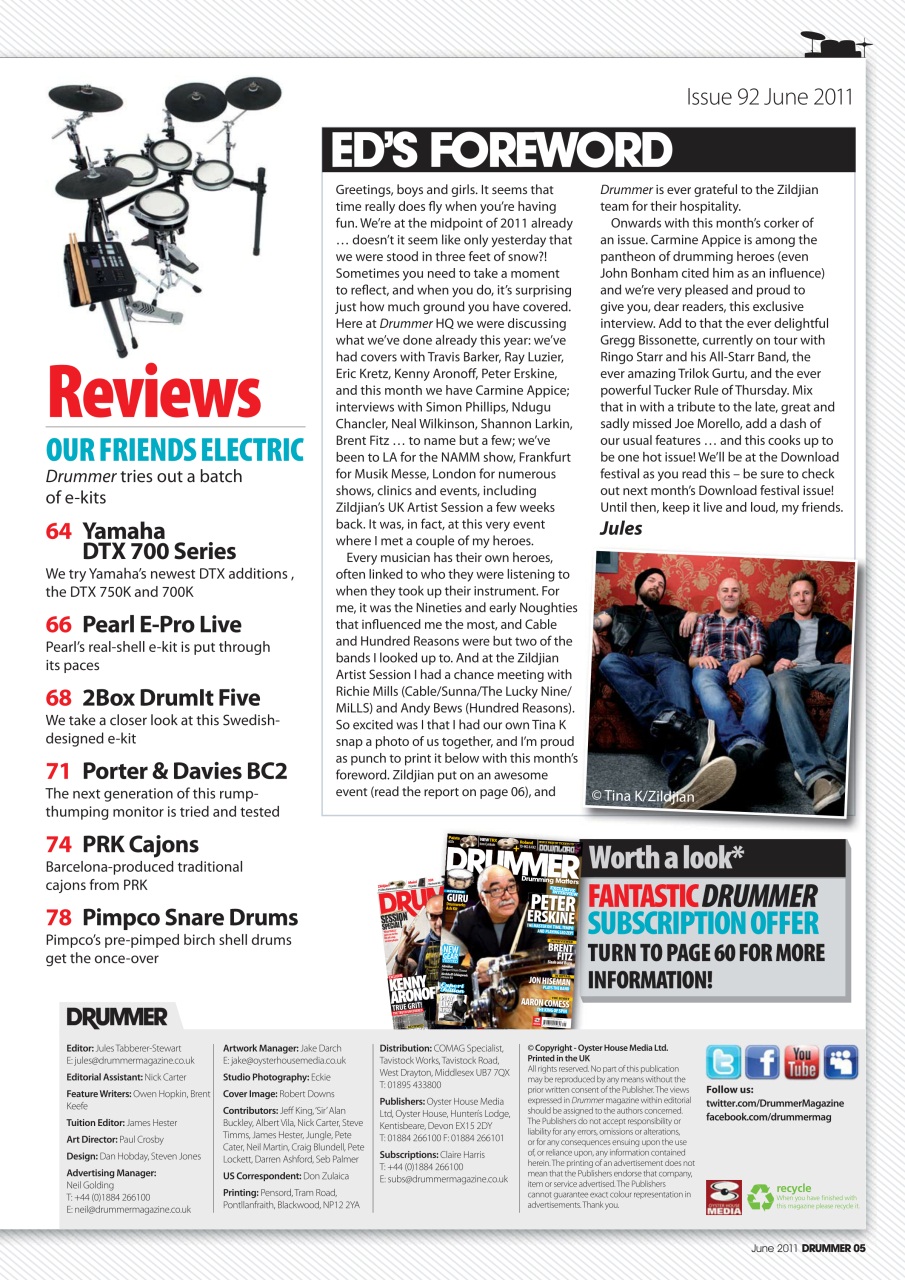 iDrum magazine: Never miss a beat Preview Pages