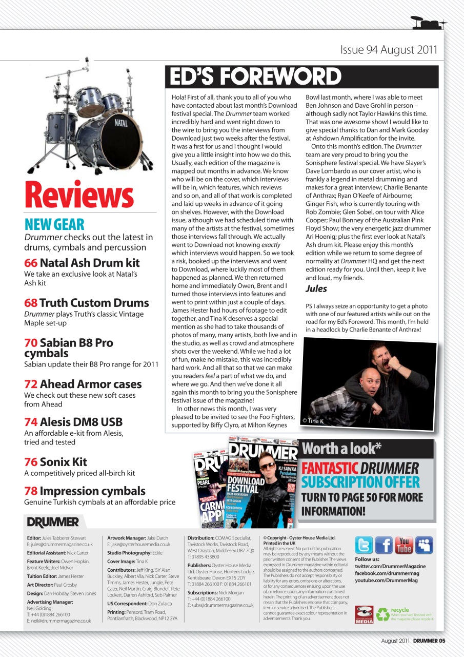 iDrum magazine: Never miss a beat Preview Pages
