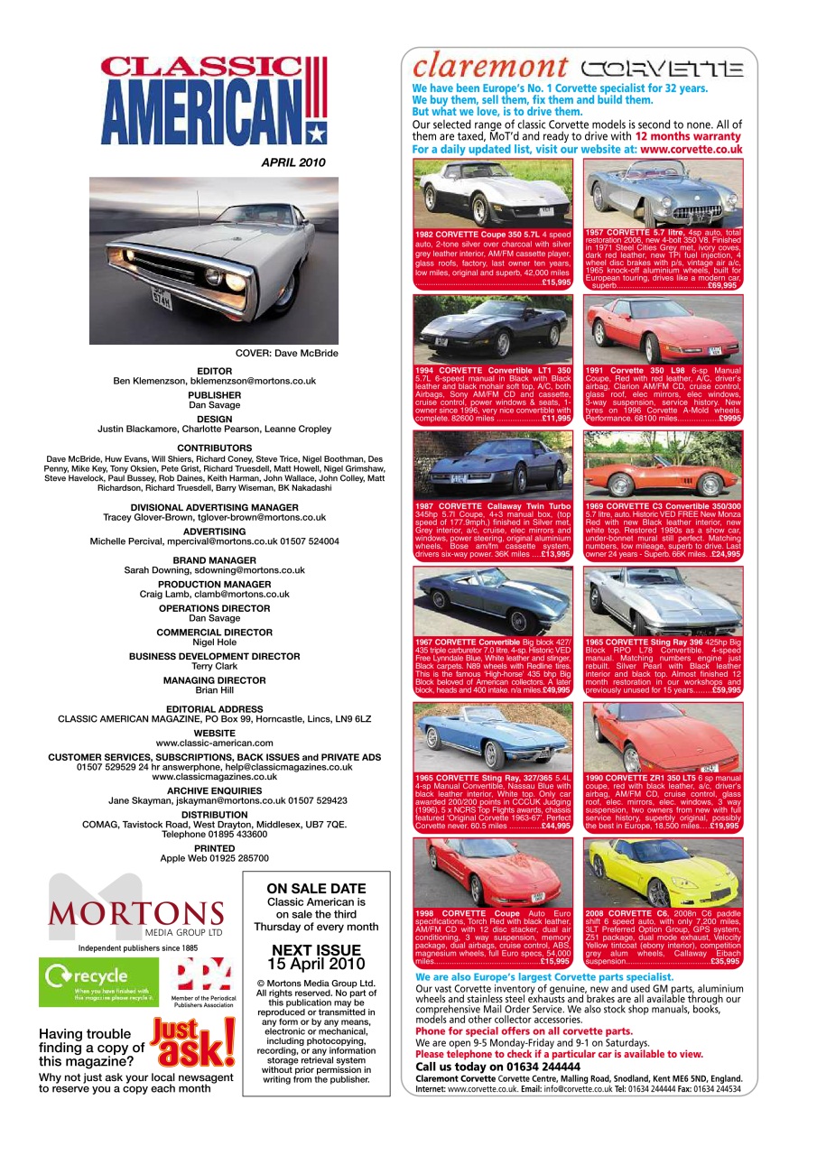 Classic American Magazine Preview Pages