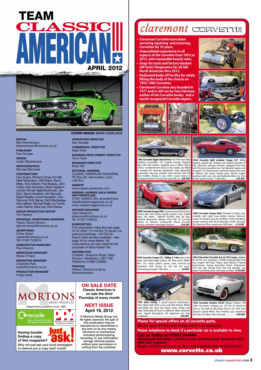 Classic American Magazine Preview Pages
