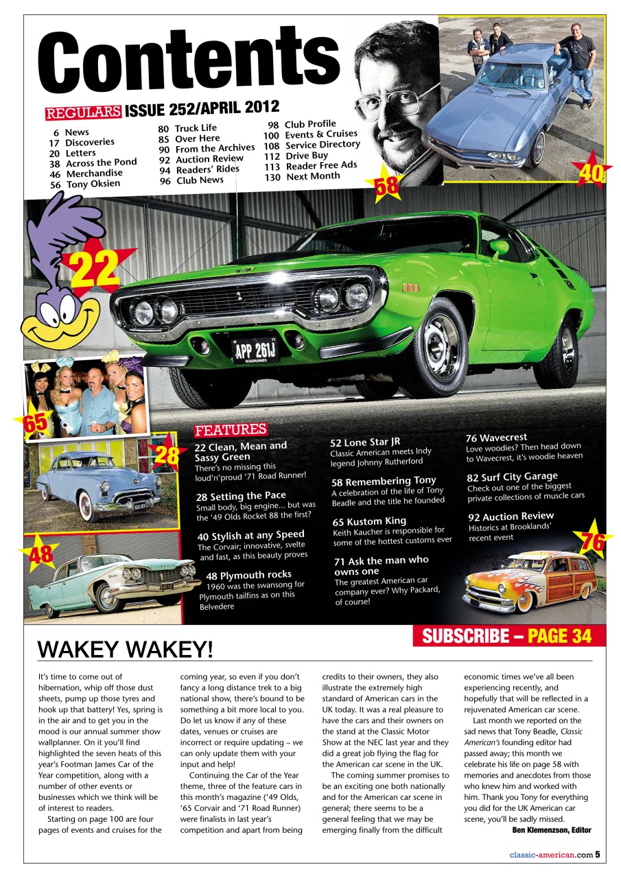 Classic American Magazine Preview Pages