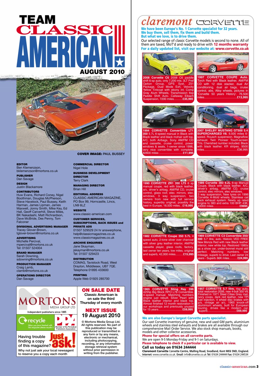 Classic American Magazine Preview Pages