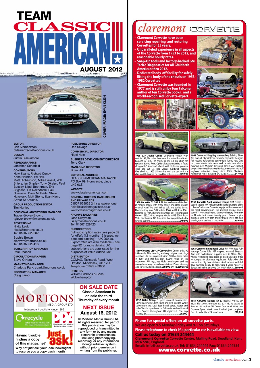 Classic American Magazine Preview Pages