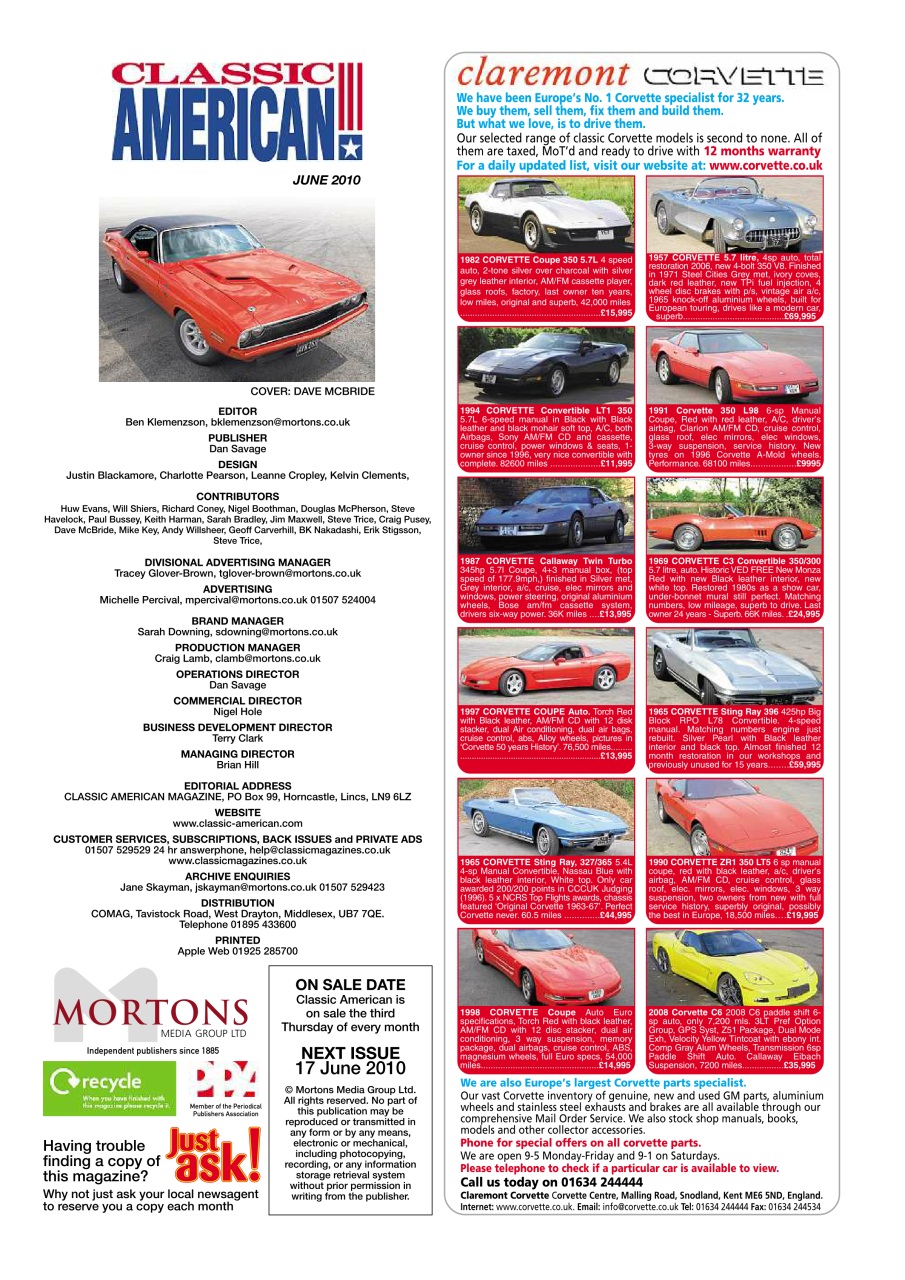 Classic American Magazine Preview Pages