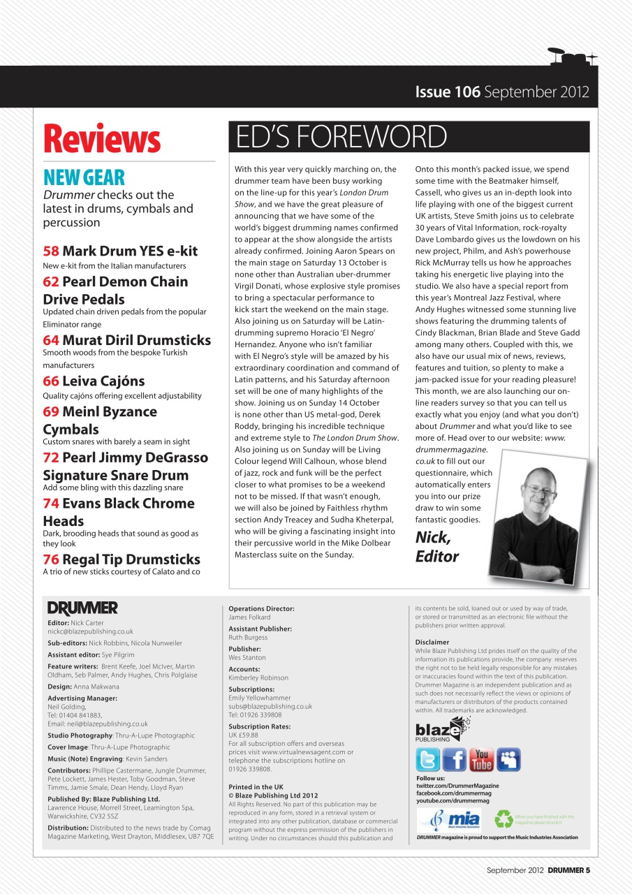 iDrum magazine: Never miss a beat Preview Pages