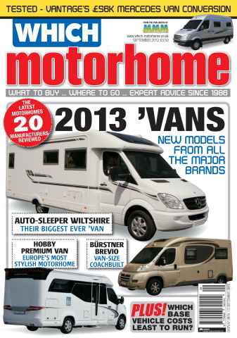 What Motorhome magazine issue September 2012