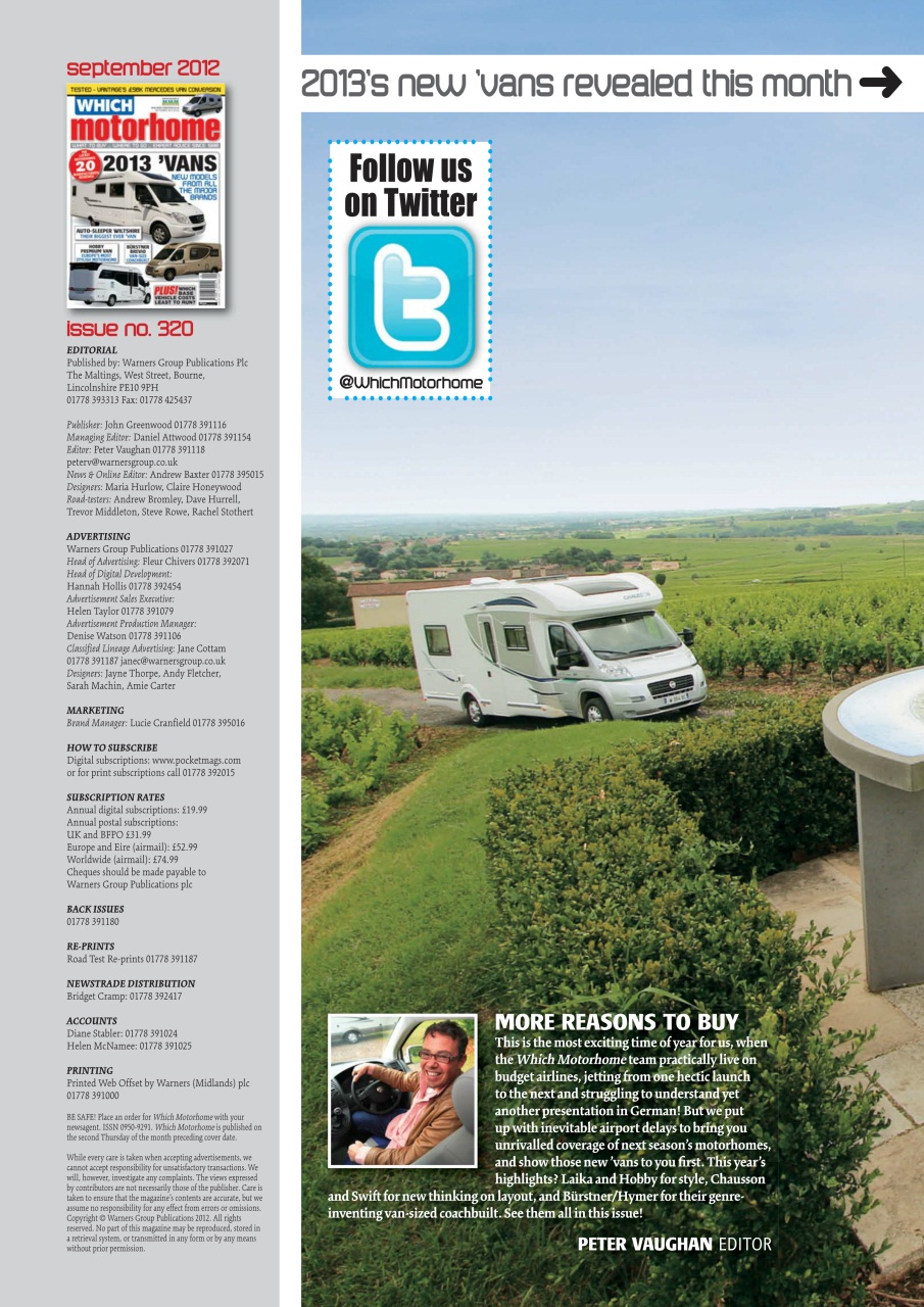 What Motorhome magazine Preview Pages