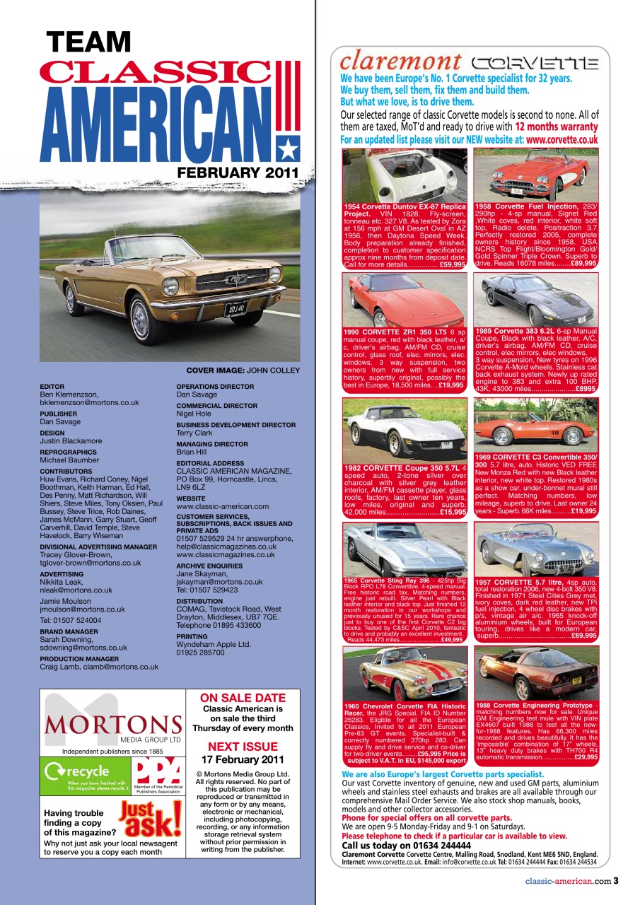 Classic American Magazine Preview Pages