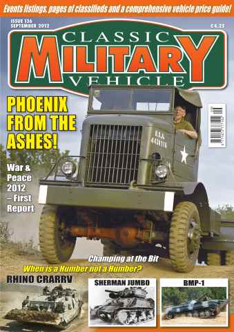 Classic Military Vehicle issue CMV September 12