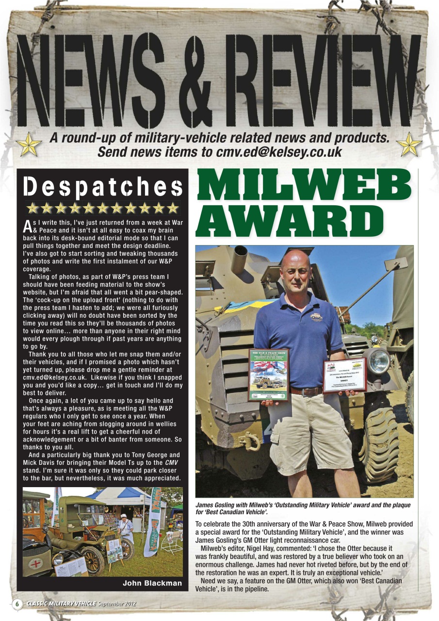 Classic Military Vehicle Preview Pages