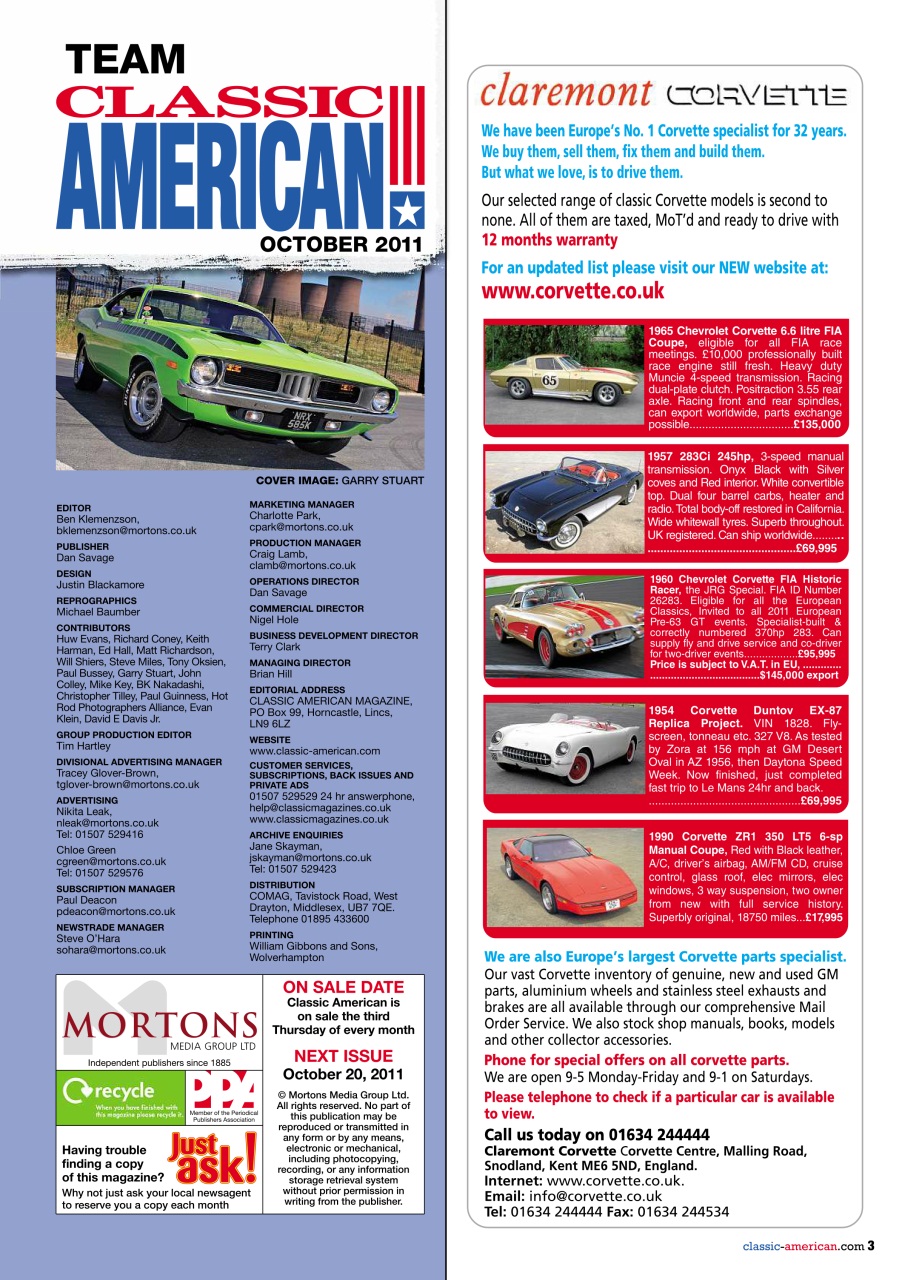 Classic American Magazine Preview Pages