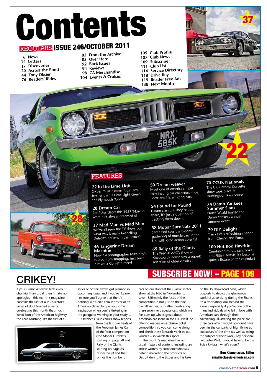 Classic American Magazine Preview Pages