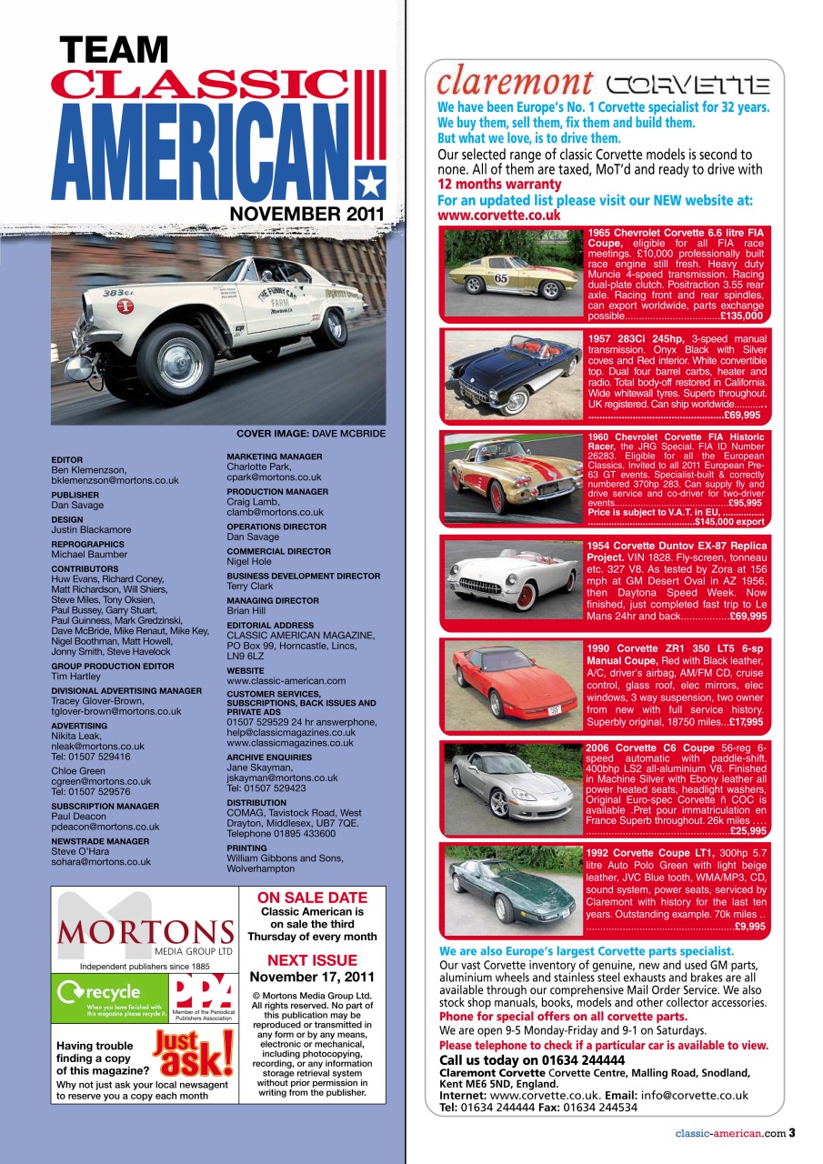 Classic American Magazine Preview Pages
