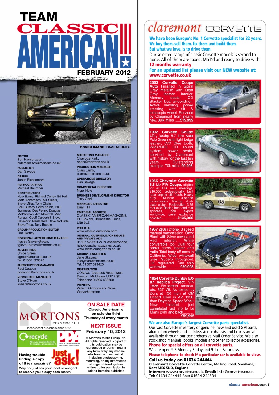 Classic American Magazine Preview Pages