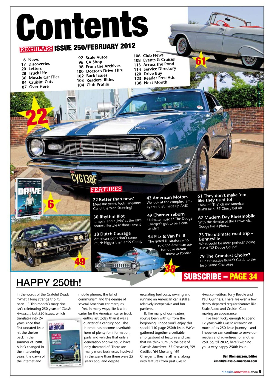 Classic American Magazine Preview Pages