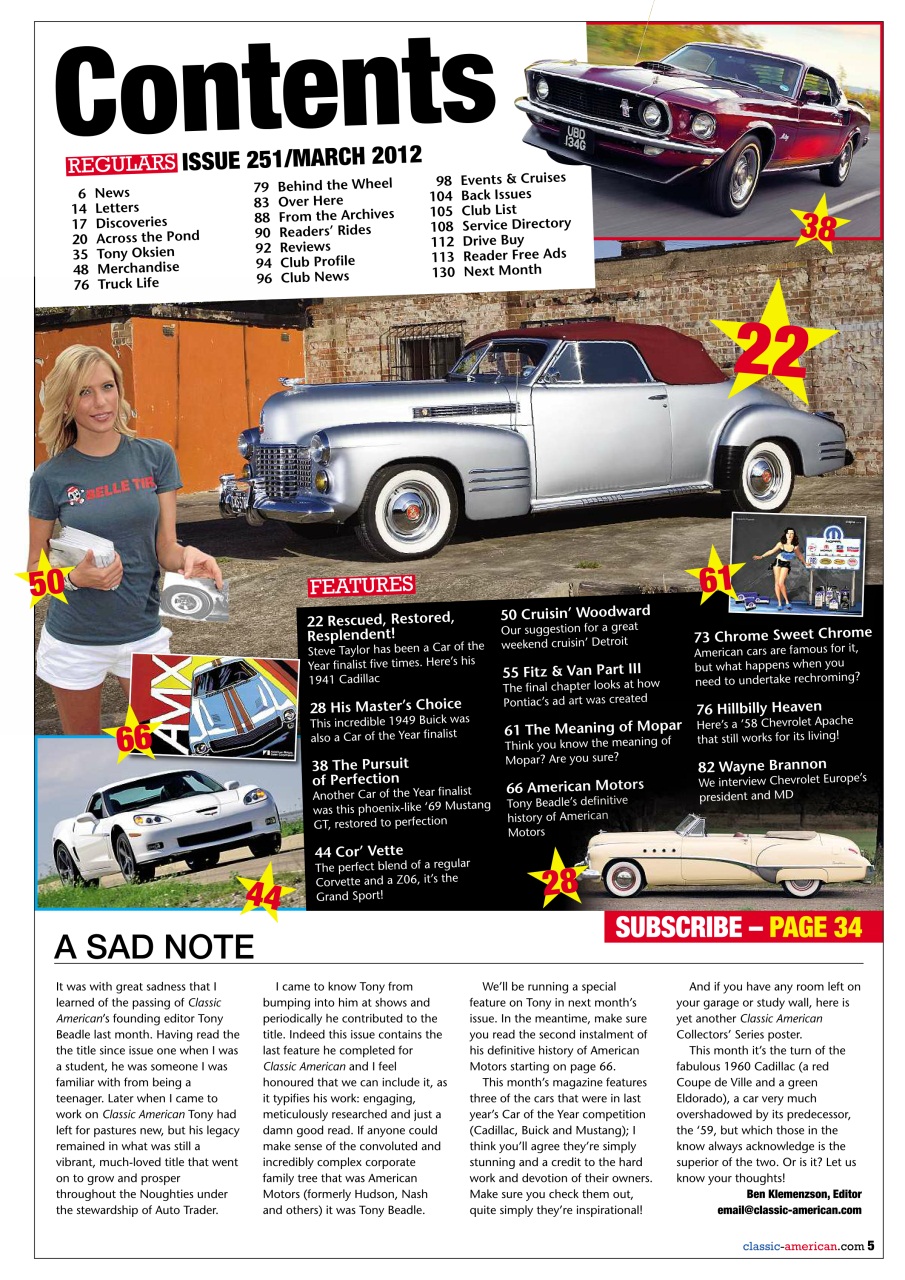 Classic American Magazine Preview Pages