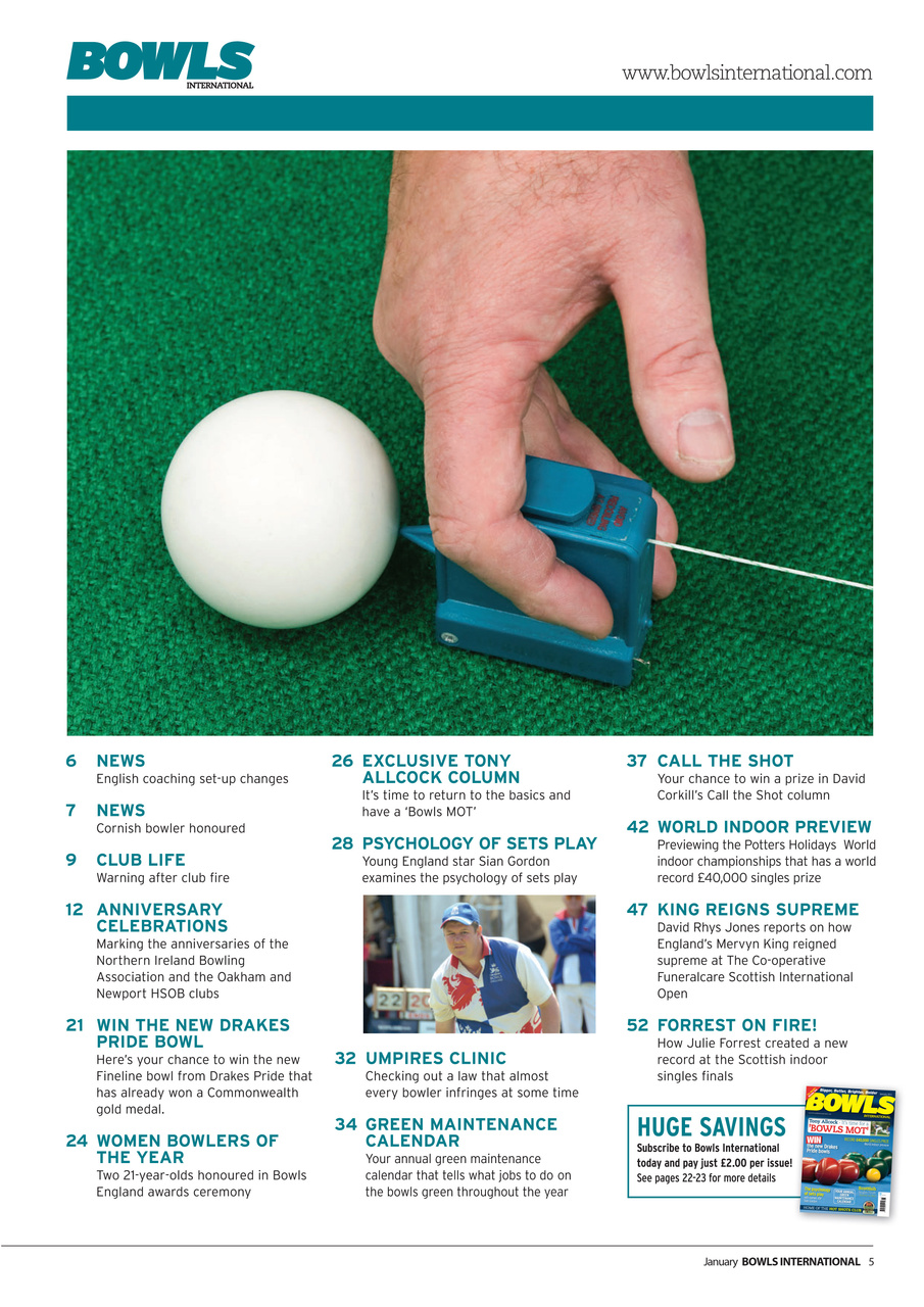Bowls International Preview Pages