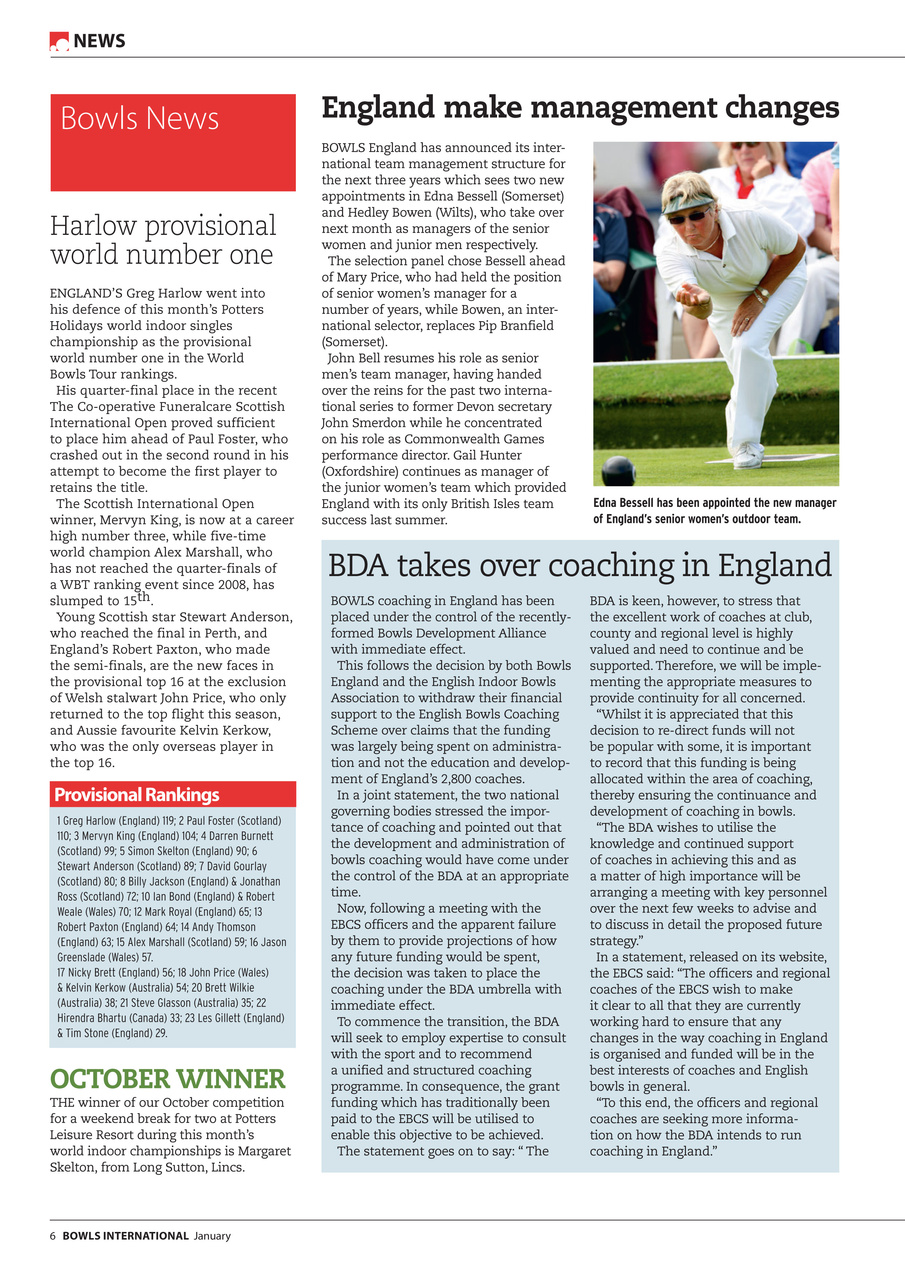 Bowls International Preview Pages