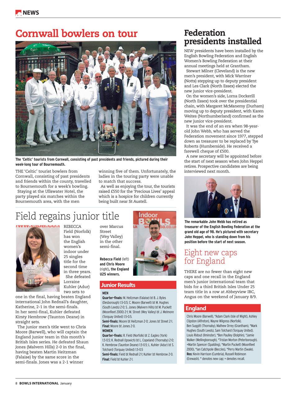 Bowls International Preview Pages