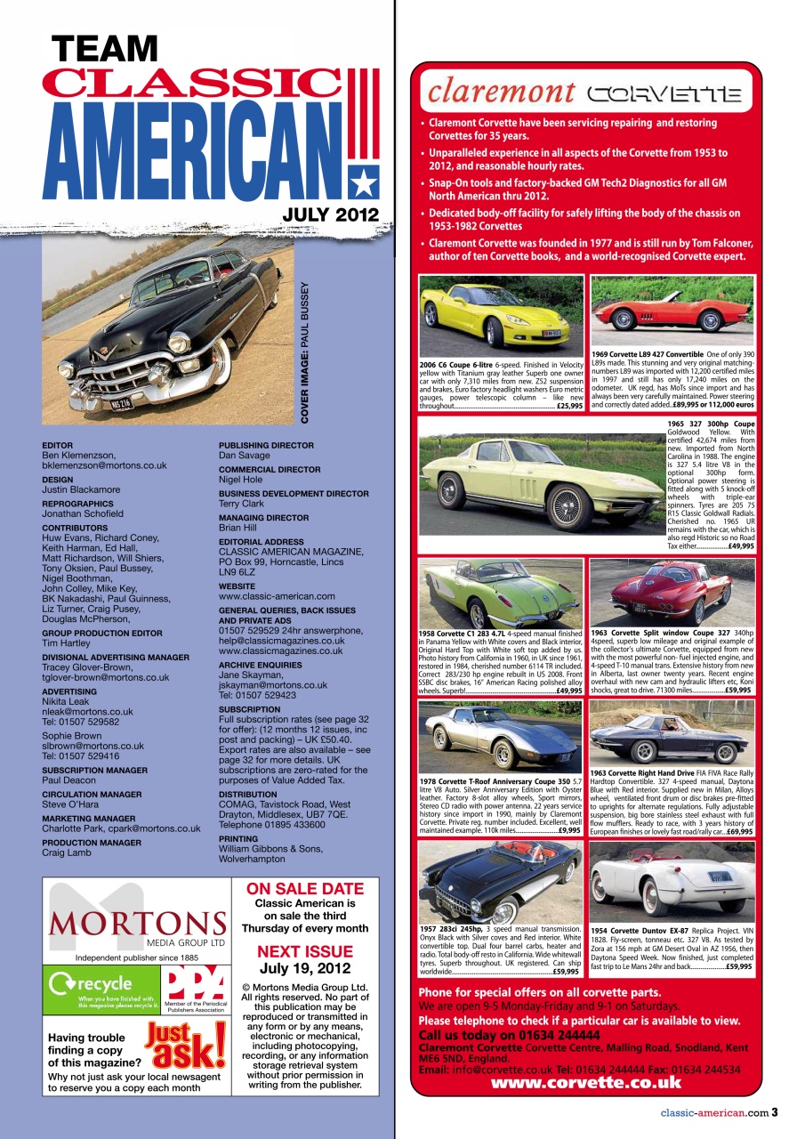 Classic American Magazine Preview Pages