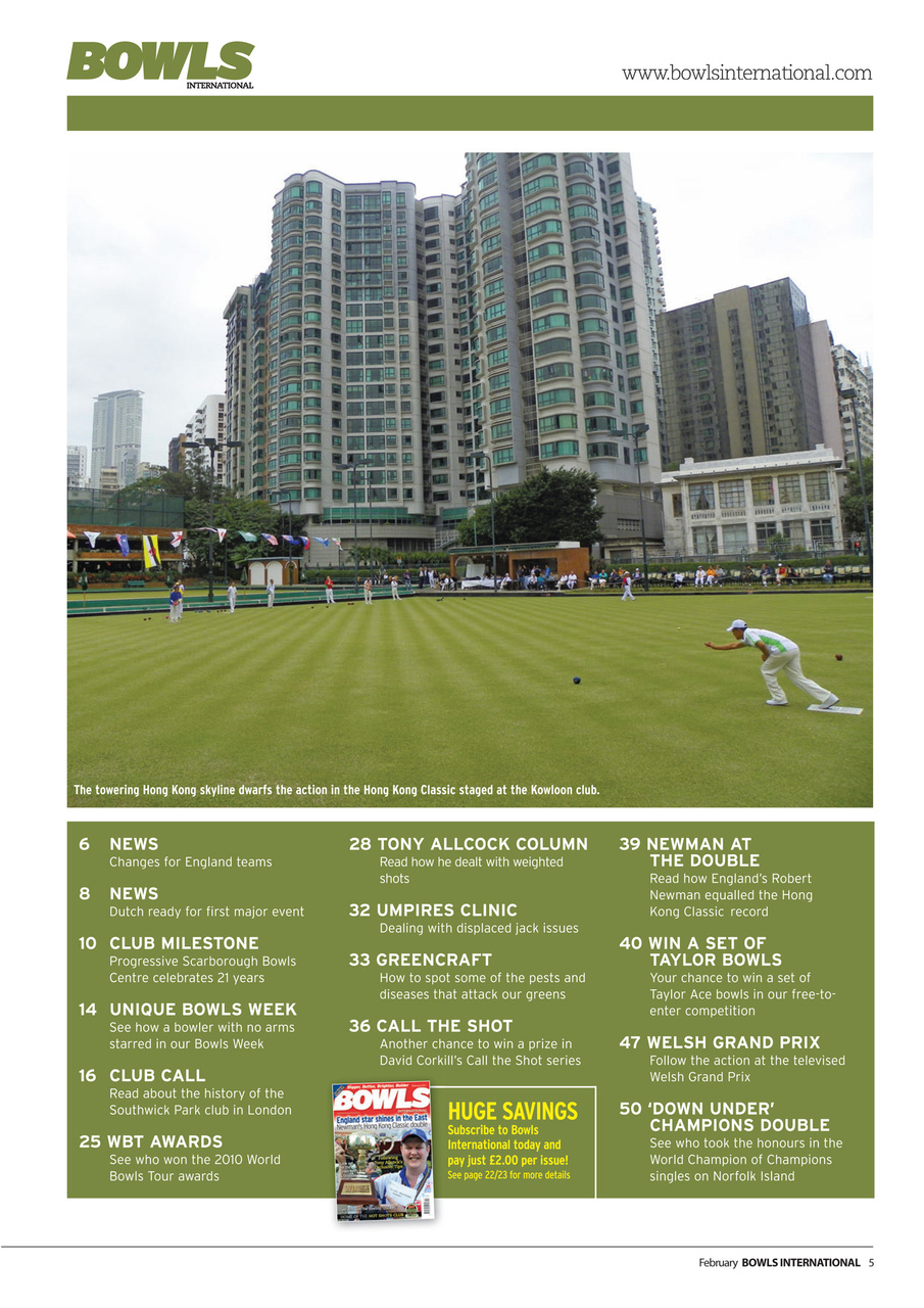 Bowls International Preview Pages
