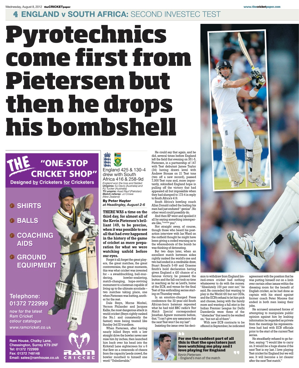 The Cricket Paper Preview Pages