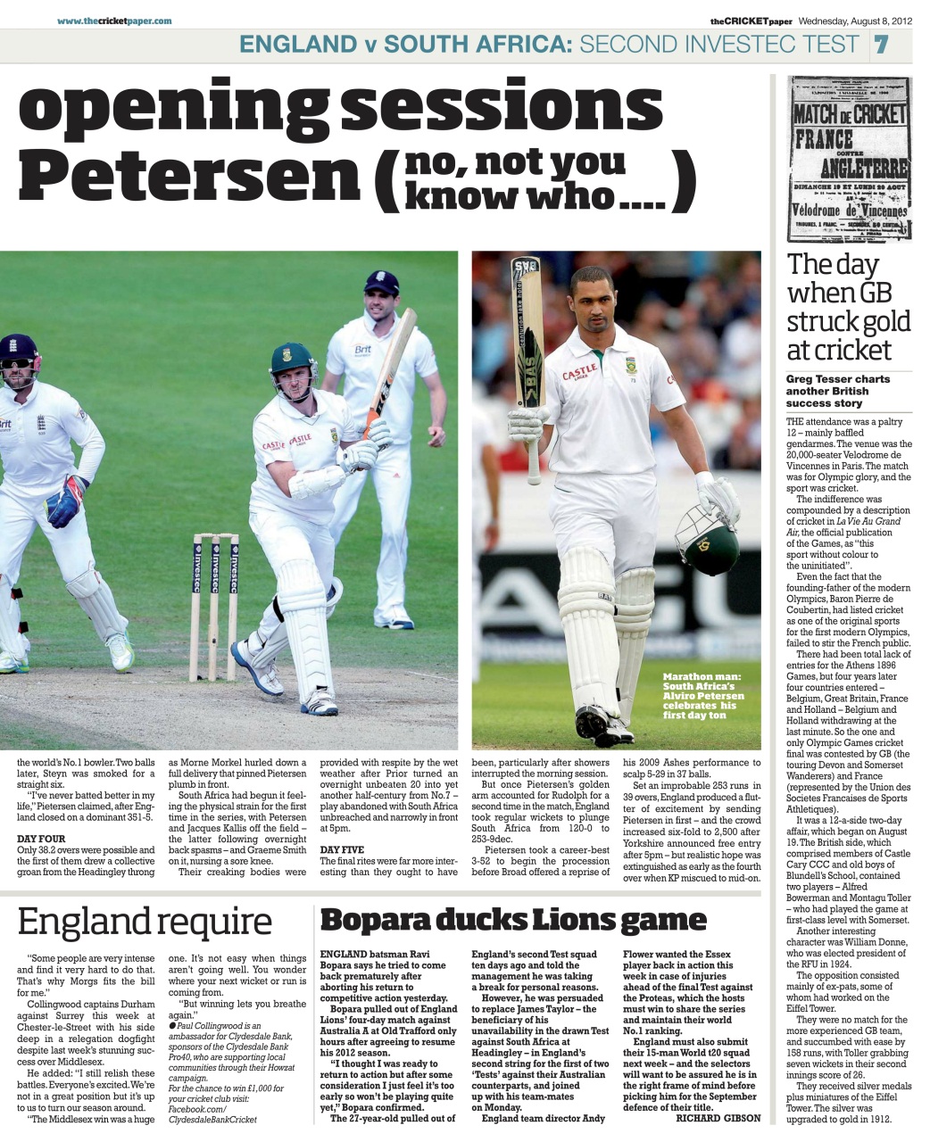 The Cricket Paper Preview Pages