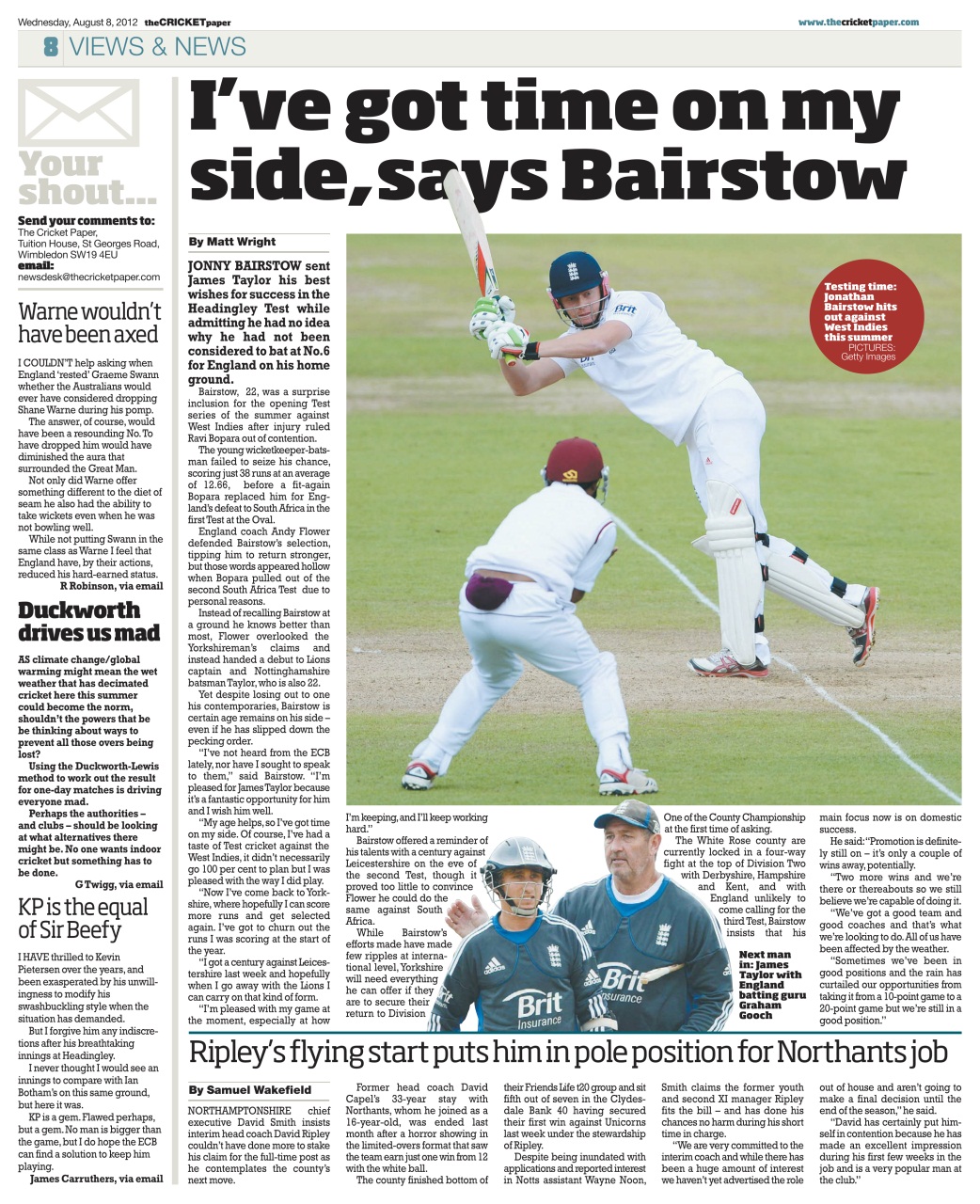 The Cricket Paper Preview Pages