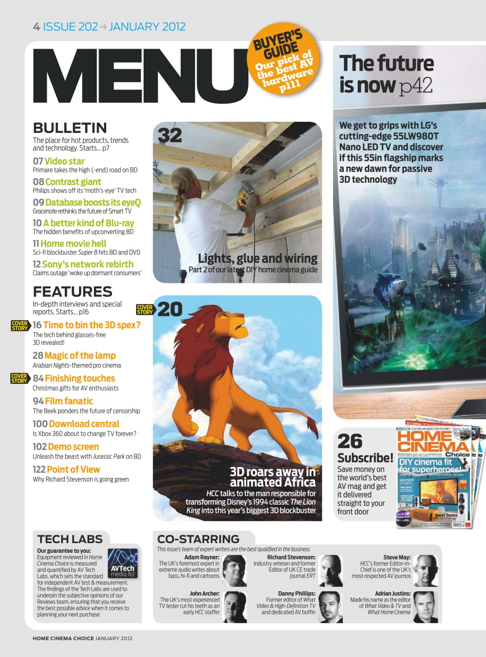 Home Cinema Choice Preview Pages