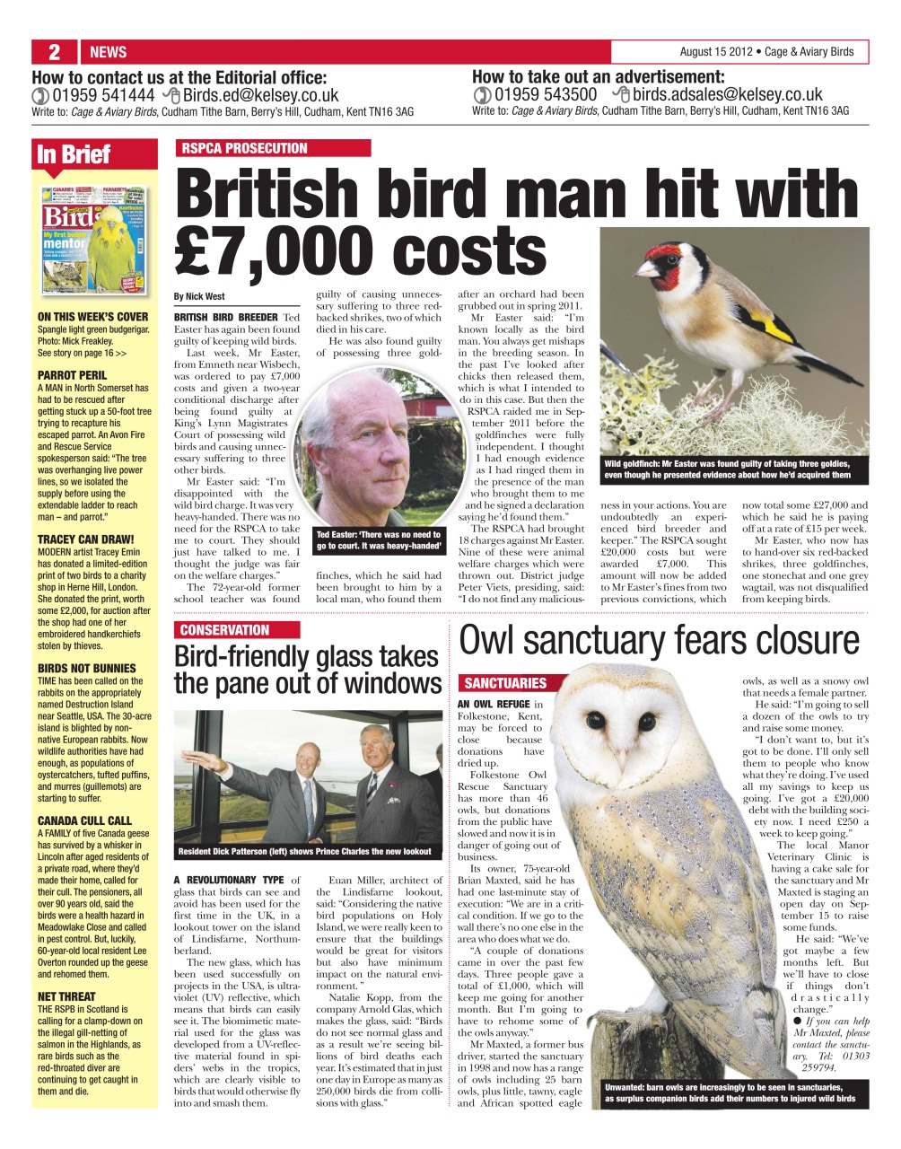 Cage & Aviary Birds Preview Pages