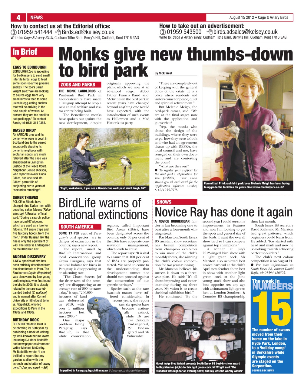 Cage & Aviary Birds Preview Pages