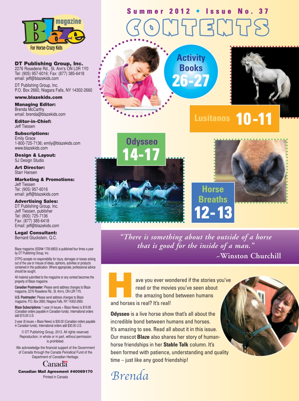 Blaze Magazine For Horse Crazy Kids Preview Pages
