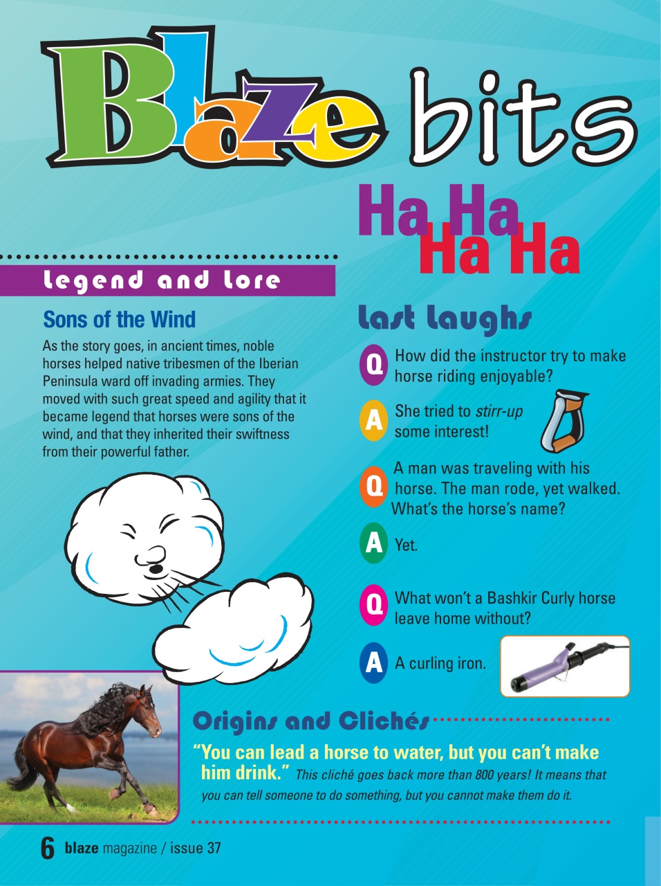 Blaze Magazine For Horse Crazy Kids Preview Pages