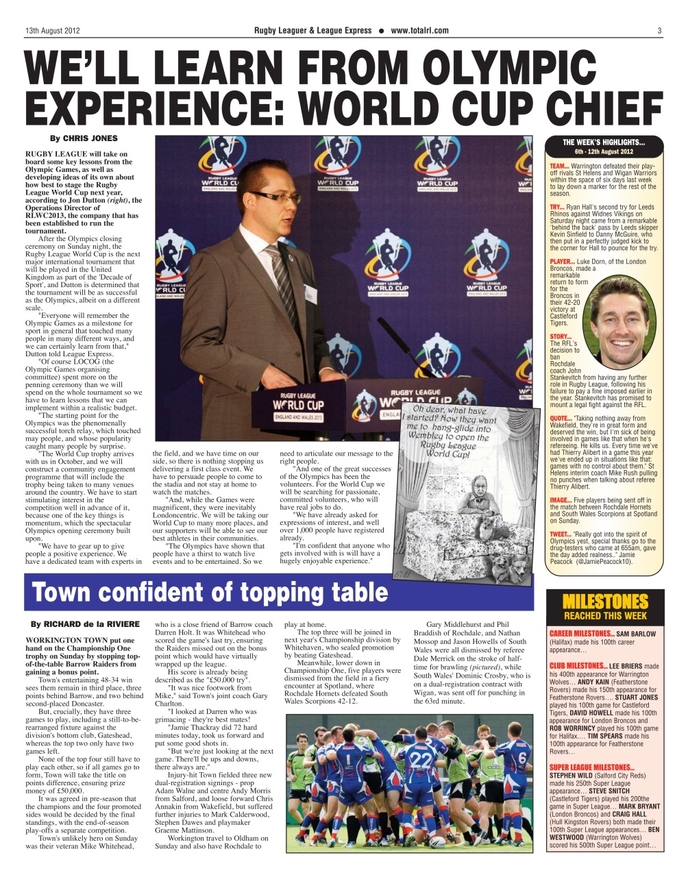 League Express Preview Pages