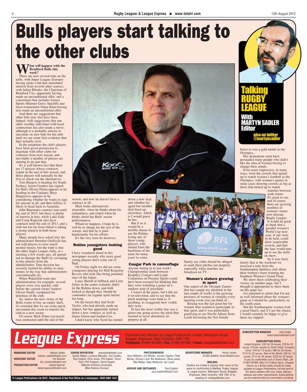 League Express Preview Pages