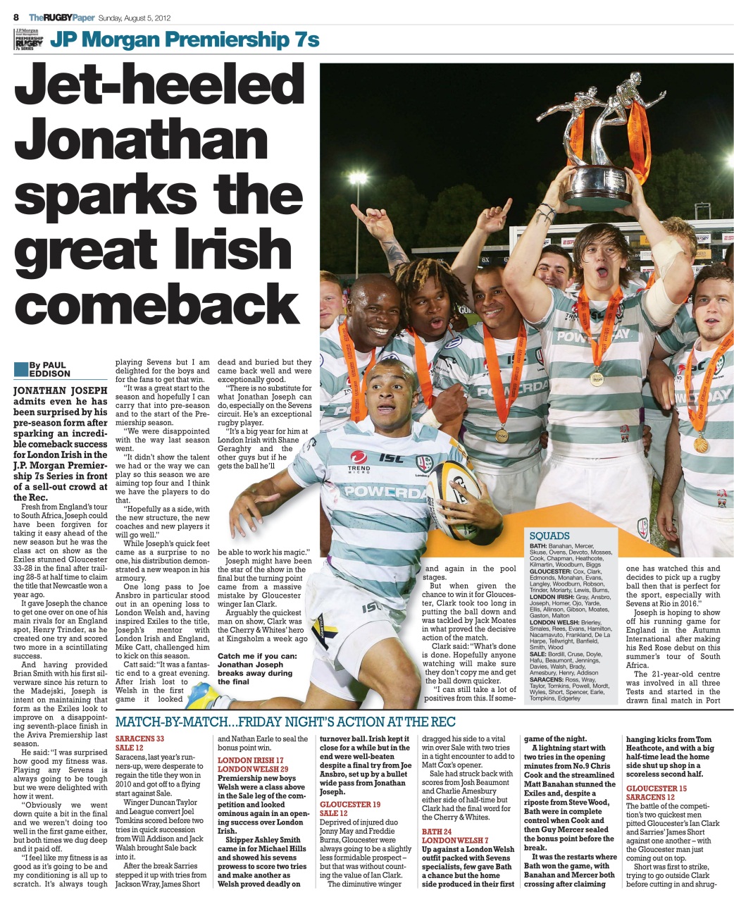 The Rugby Paper Preview Pages