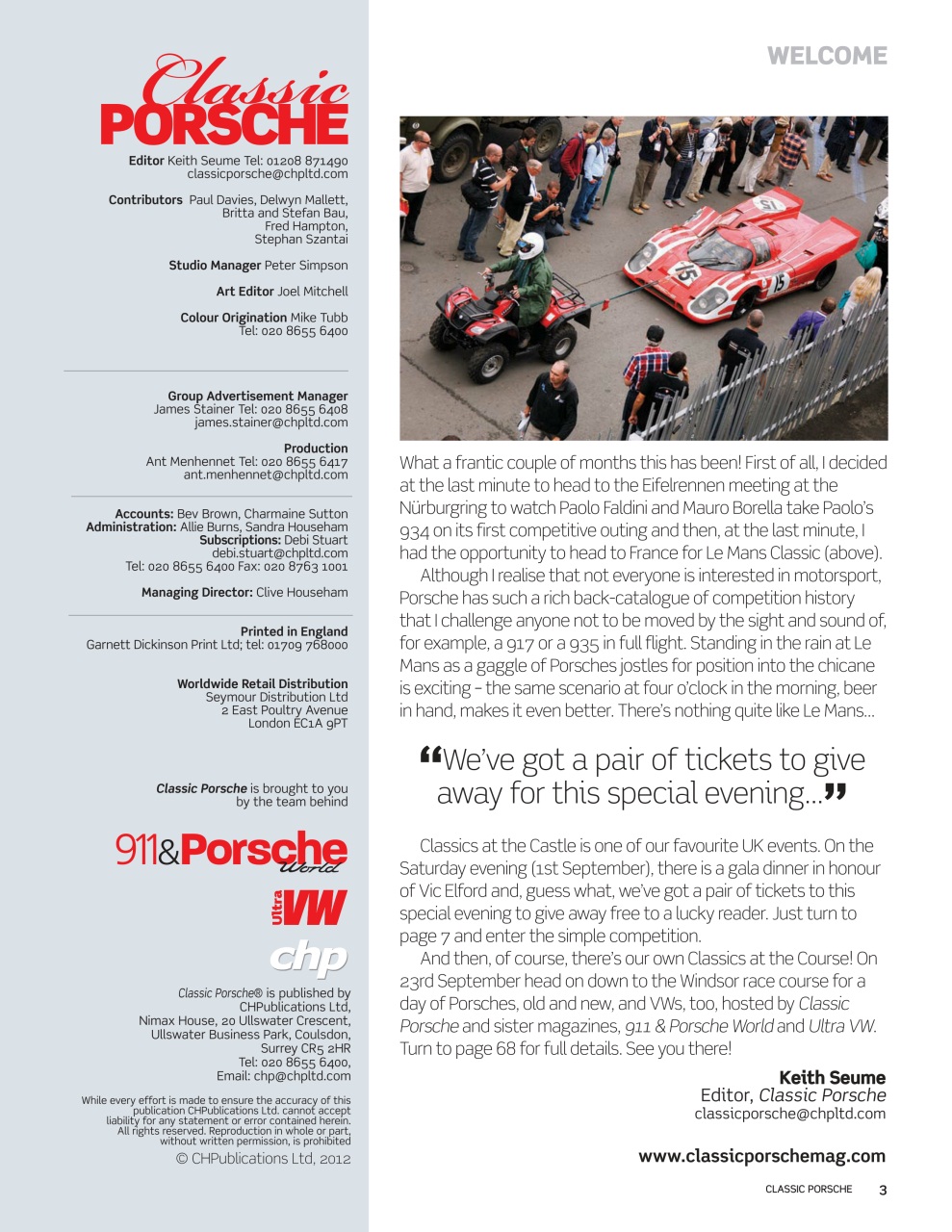 Classic Porsche Preview Pages