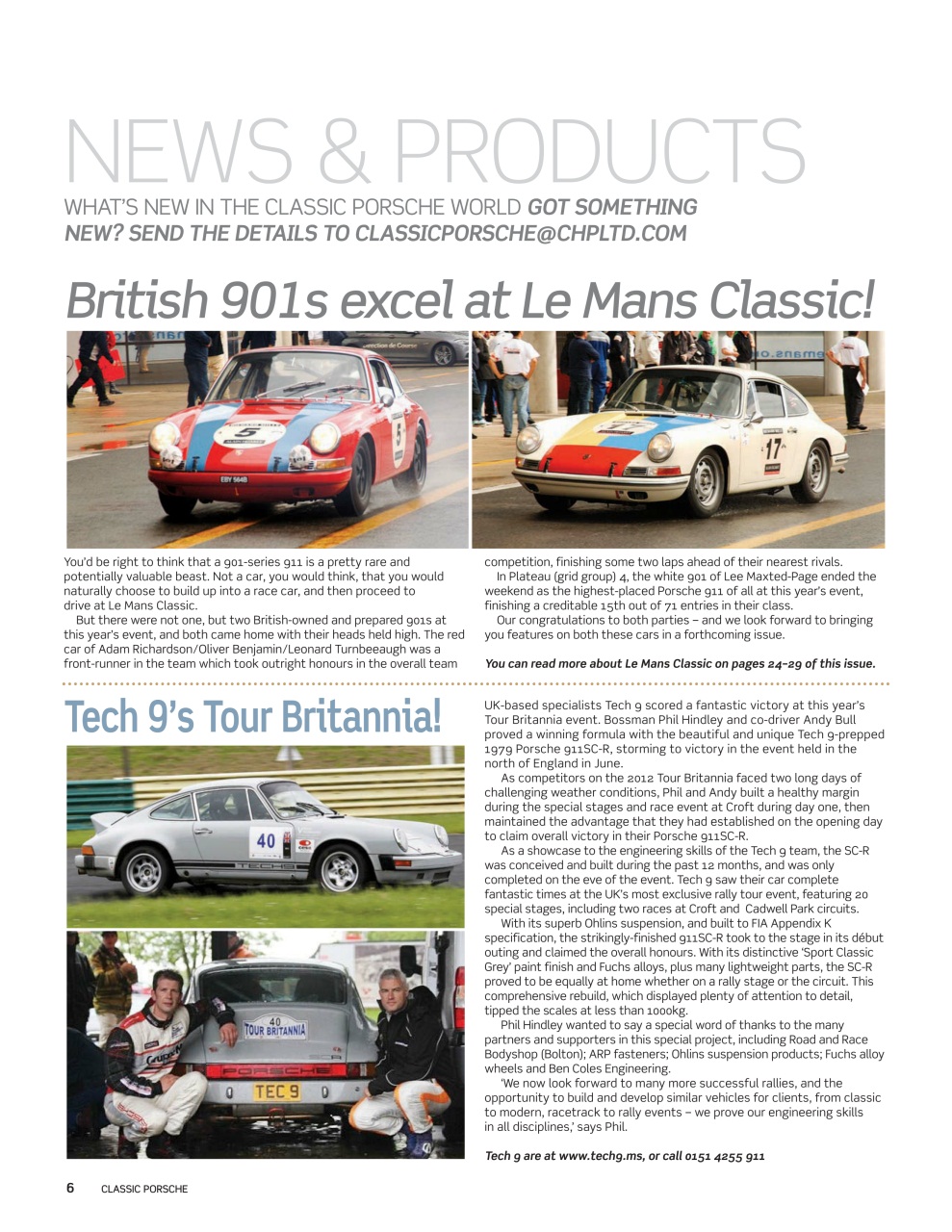 Classic Porsche Preview Pages